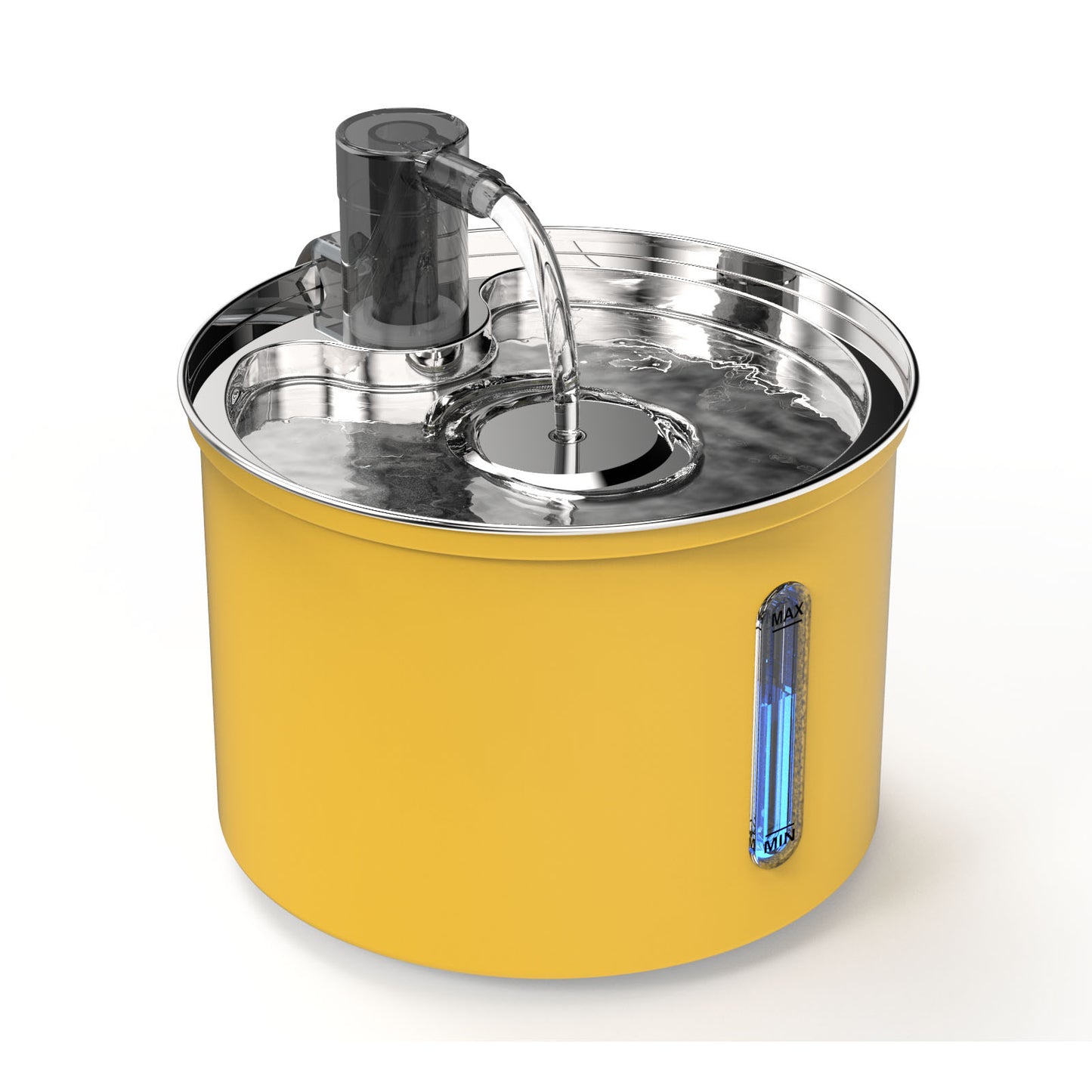 Stylish 3L Stainless Steel Cat Water Fountain - Quiet, Fresh & Filtered Hydration