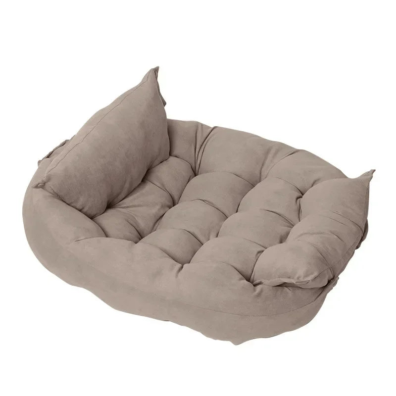 3-in-1 Pet Bed: Sofa, Mat & Kennel!