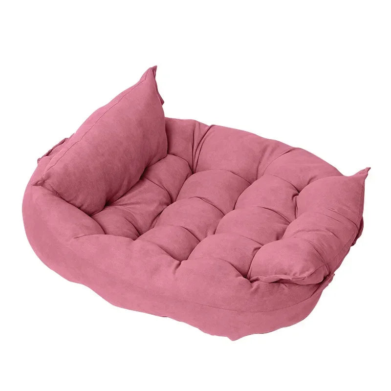 3-in-1 Pet Bed: Sofa, Mat & Kennel!
