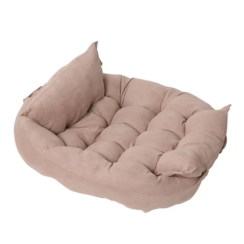 3-in-1 Pet Bed: Sofa, Mat & Kennel!