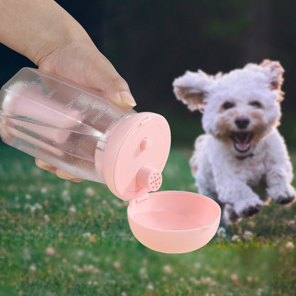 Stylish Portable Pet Water Bottle with Integrated Waste Disposal - Eco-Friendly and Easy to Clean