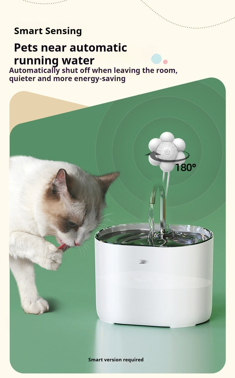 Smart Pet Water Dispenser with Loop Filter - Stylish and Eco-Friendly Cat Water Fountain