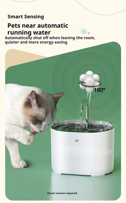 Smart Pet Water Dispenser with Loop Filter - Stylish and Eco-Friendly Cat Water Fountain