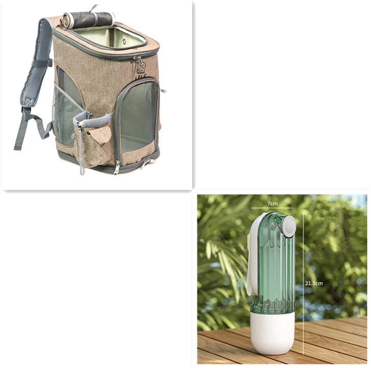 Portable Dog Water and Food Dispenser - Stylish Hydration Solution