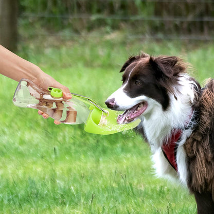 Portable Pet Water Dispenser - Leak Proof Flip Cup for Dogs - 580ml Hydration Solution