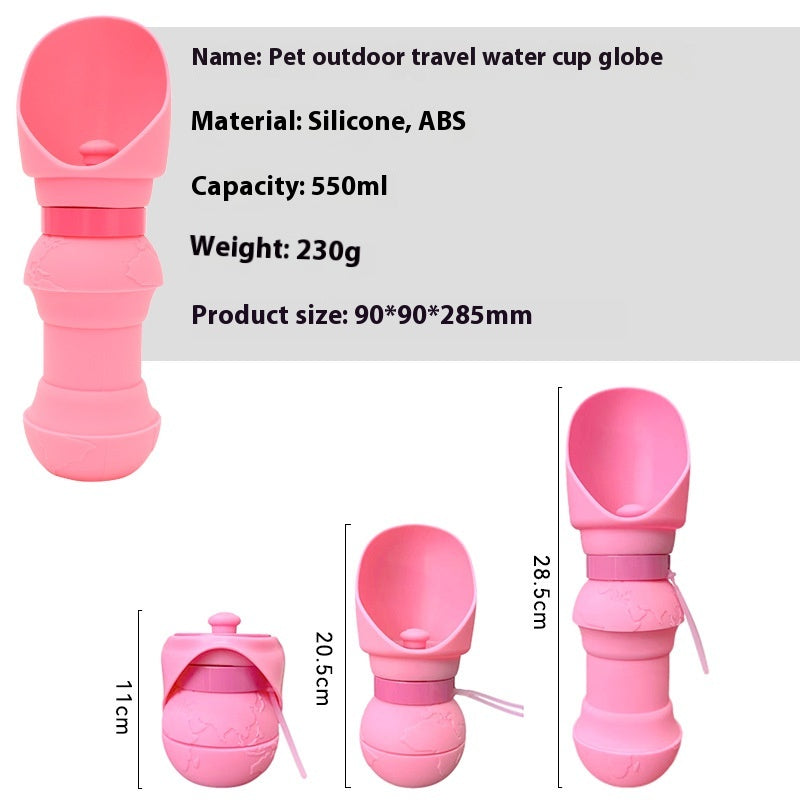 Eco-Friendly Portable Silicone Folding Pet Water Cup - Stylish and Convenient Hydration Solution for Outdoor Adventures