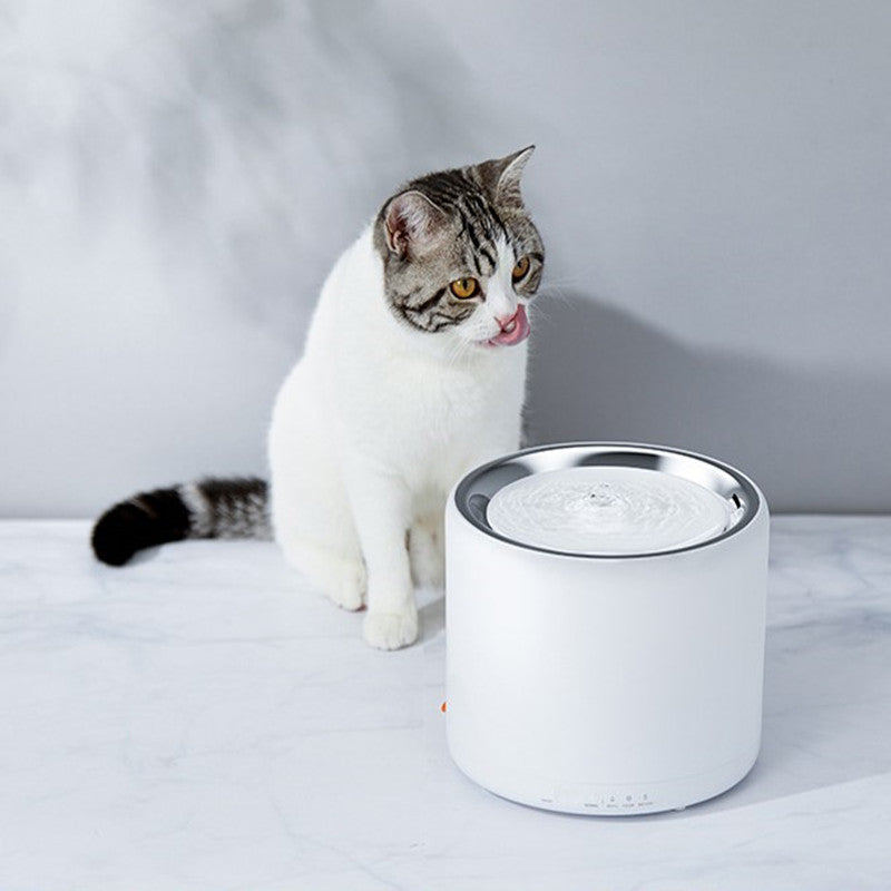 Stylish Stainless Steel Pet Water Fountain - Promote Healthy Hydration for All Pets