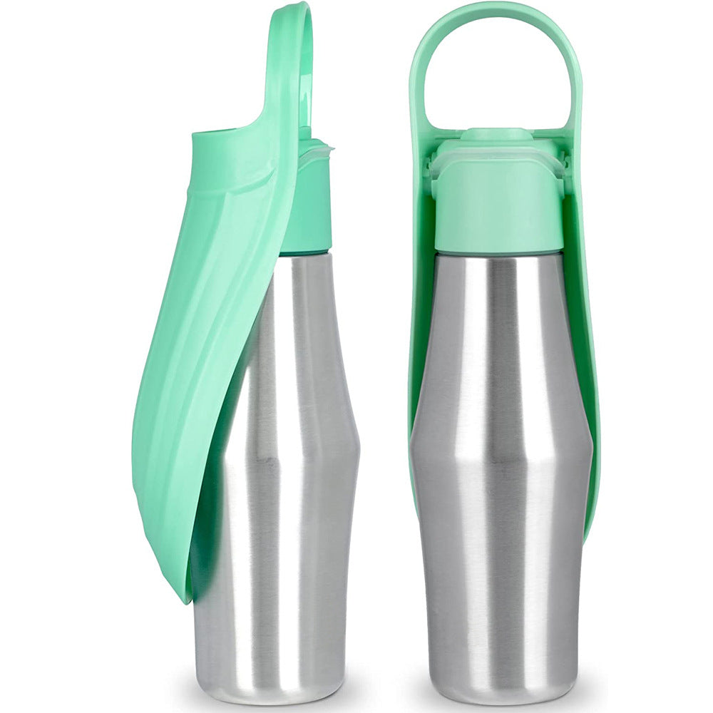 Portable Leak-Proof Dog Water Bottle - 750ml Eco-Friendly Travel Dispenser with One-Hand Operation