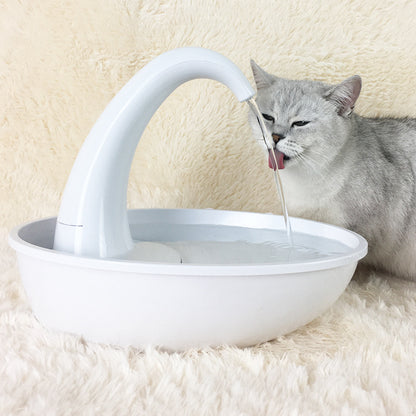 Swan Plastic Cat Water Fountain - Stylish Cat Drinking Fountain