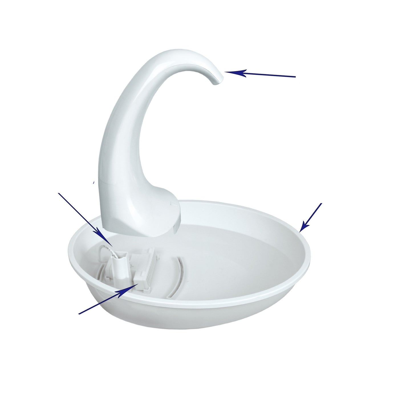 Swan Plastic Cat Water Fountain - Stylish Cat Drinking Fountain