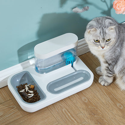 Shanshuifang Automatic Cat Feeder and Drinking Fountain - Stylish, Convenient, and Healthy Feeding Solution