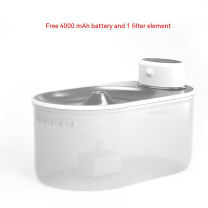 Smart Wireless Cat Water Fountain - Stainless Steel, Self-Cleaning, Advanced Filtration