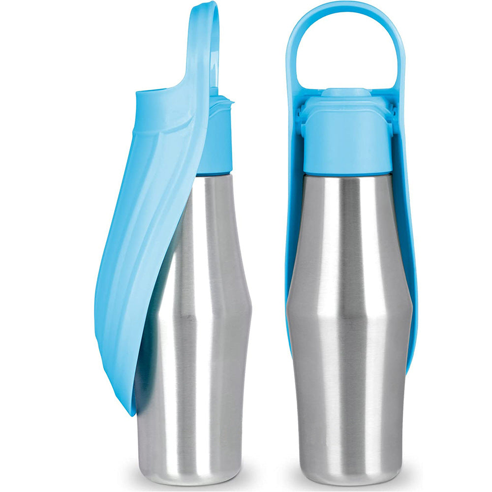 Portable Leak-Proof Dog Water Bottle - 750ml Eco-Friendly Travel Dispenser with One-Hand Operation