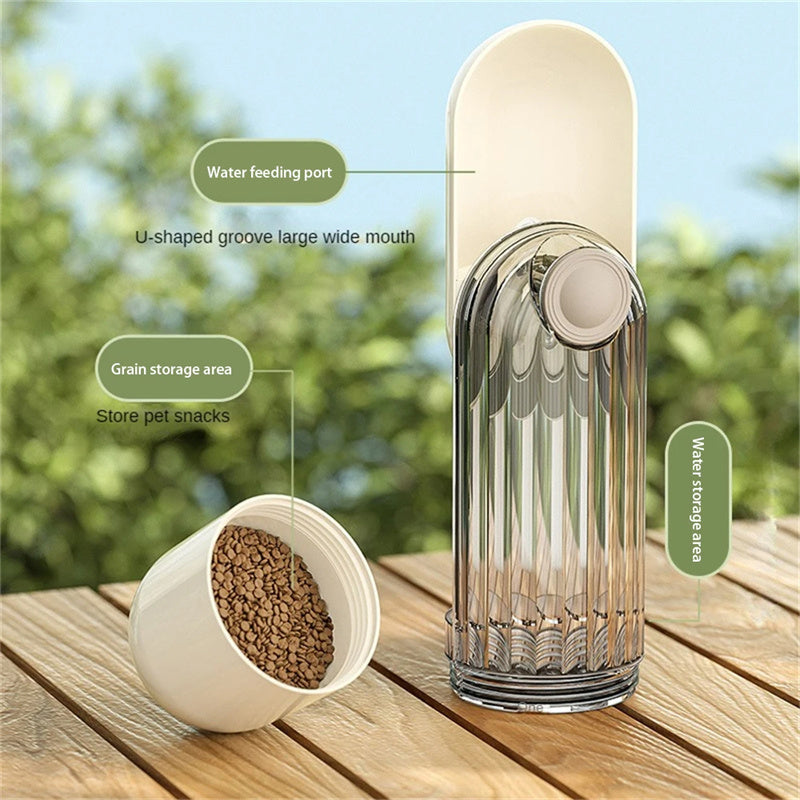 Portable Dog Water and Food Dispenser - Stylish Hydration Solution