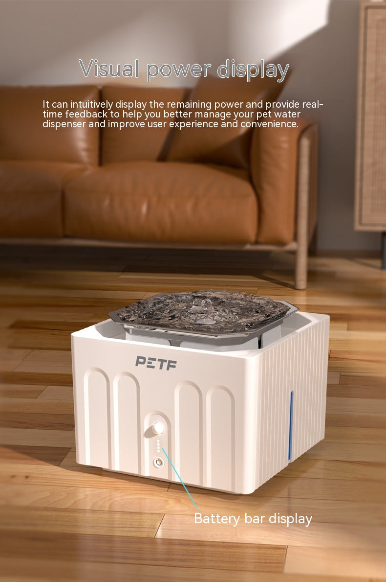 Peifu Wireless Smart Cat Water Fountain - Automatic Hydration for Cats