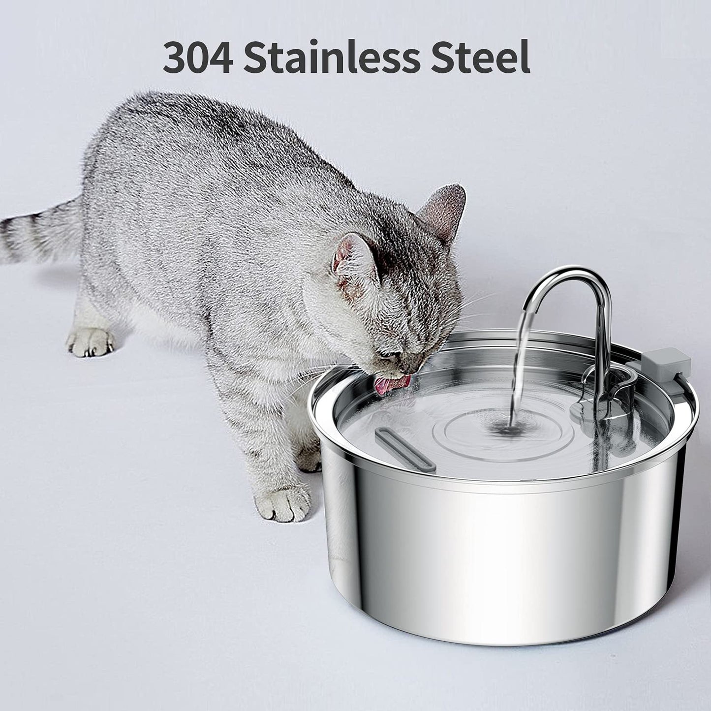 Durable Stainless Steel Automatic Pet Water Fountain - 3.2L Capacity with Advanced Filtration