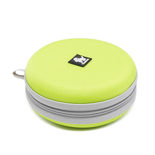 Portable Dual Function Travel Dog Food and Water Bowls - Stylish, Easy to Clean, and Fun Frisbee Design