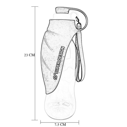 20 OZ Lightweight Portable Pet Water Bottle with Leak-Proof Design