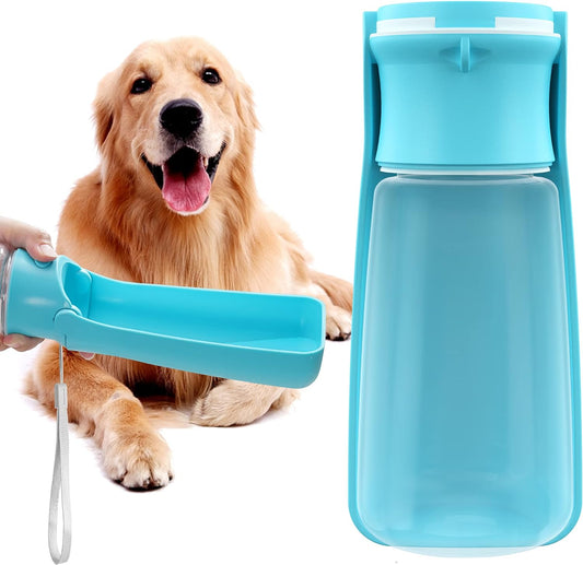 SOICTA Foldable Dog Water Bottle - Portable, Leak-Proof, and Eco-Friendly Water Dispenser for Pets