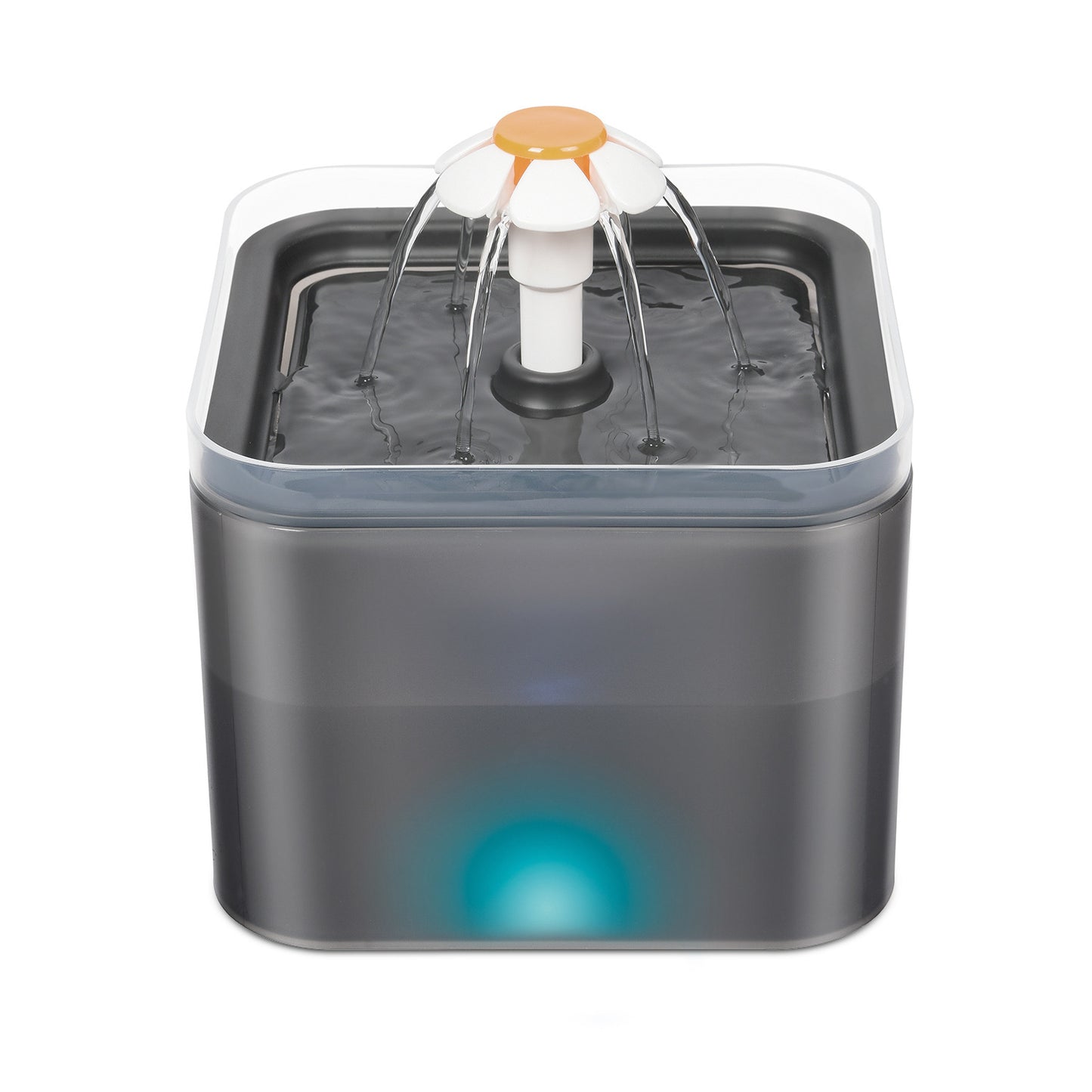 USB Charging Cat Water Fountain with LED Lighting - 4-Stage Filtration for Clean Hydration