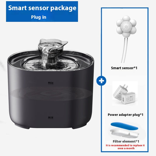 Smart Pet Water Fountain with Sensor - Modern Design for Healthy Hydration