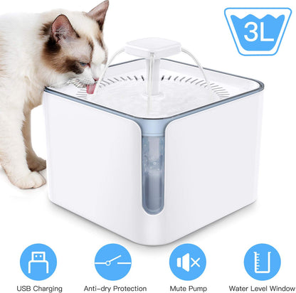 Premium Automatic Cat Water Fountain Filter - 6 Pack