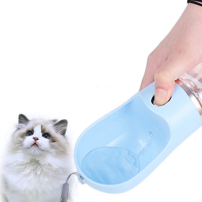 Portable Plastic Pet Water Cup for Outdoor Travel - Convenient and Durable