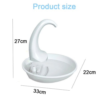 Swan Plastic Cat Water Fountain - Stylish Cat Drinking Fountain