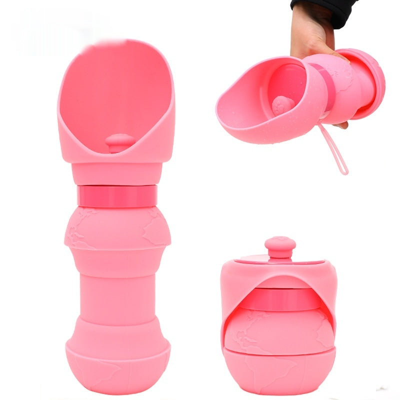 Eco-Friendly Portable Silicone Folding Pet Water Cup - Stylish and Convenient Hydration Solution for Outdoor Adventures