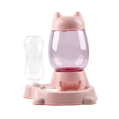 Automatic Pet Feeder and Water Dispenser - Safe, Easy to Clean, and Space-Saving