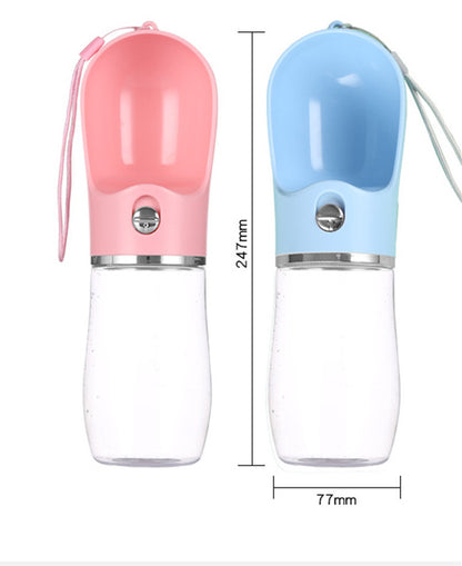 Portable Plastic Pet Water Cup for Outdoor Travel - Convenient and Durable