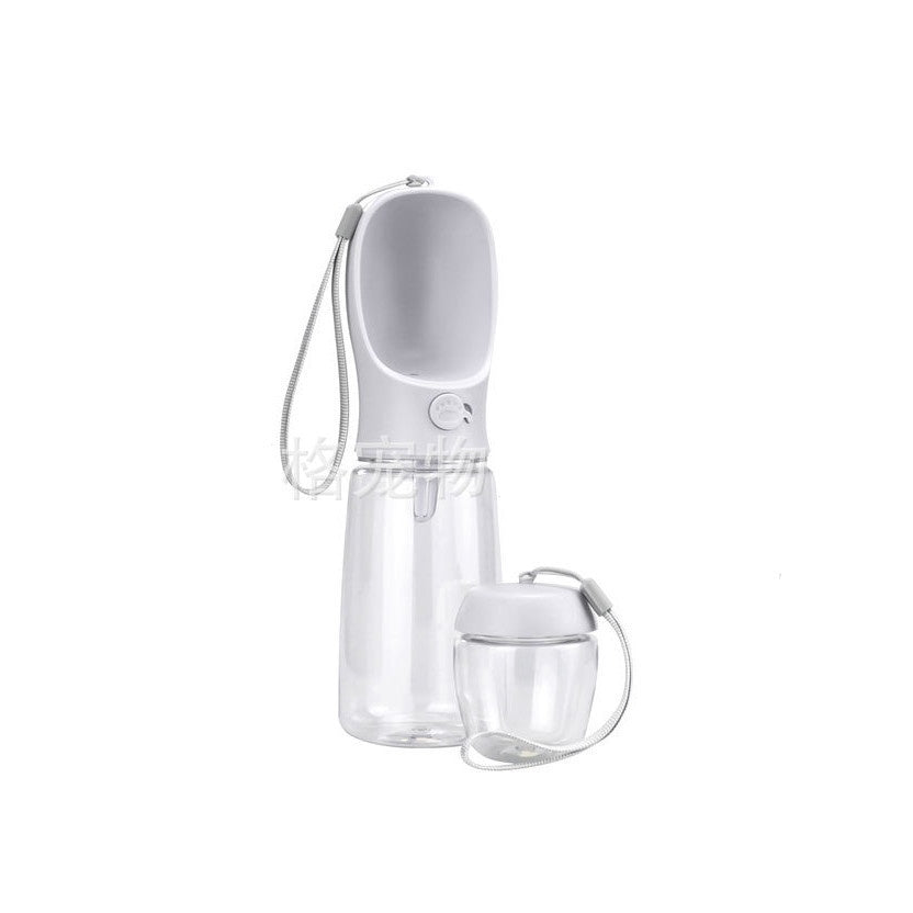 Two-in-One Portable Dog Drinking Cup with Food Compartment - Stay Hydrated On-the-Go!