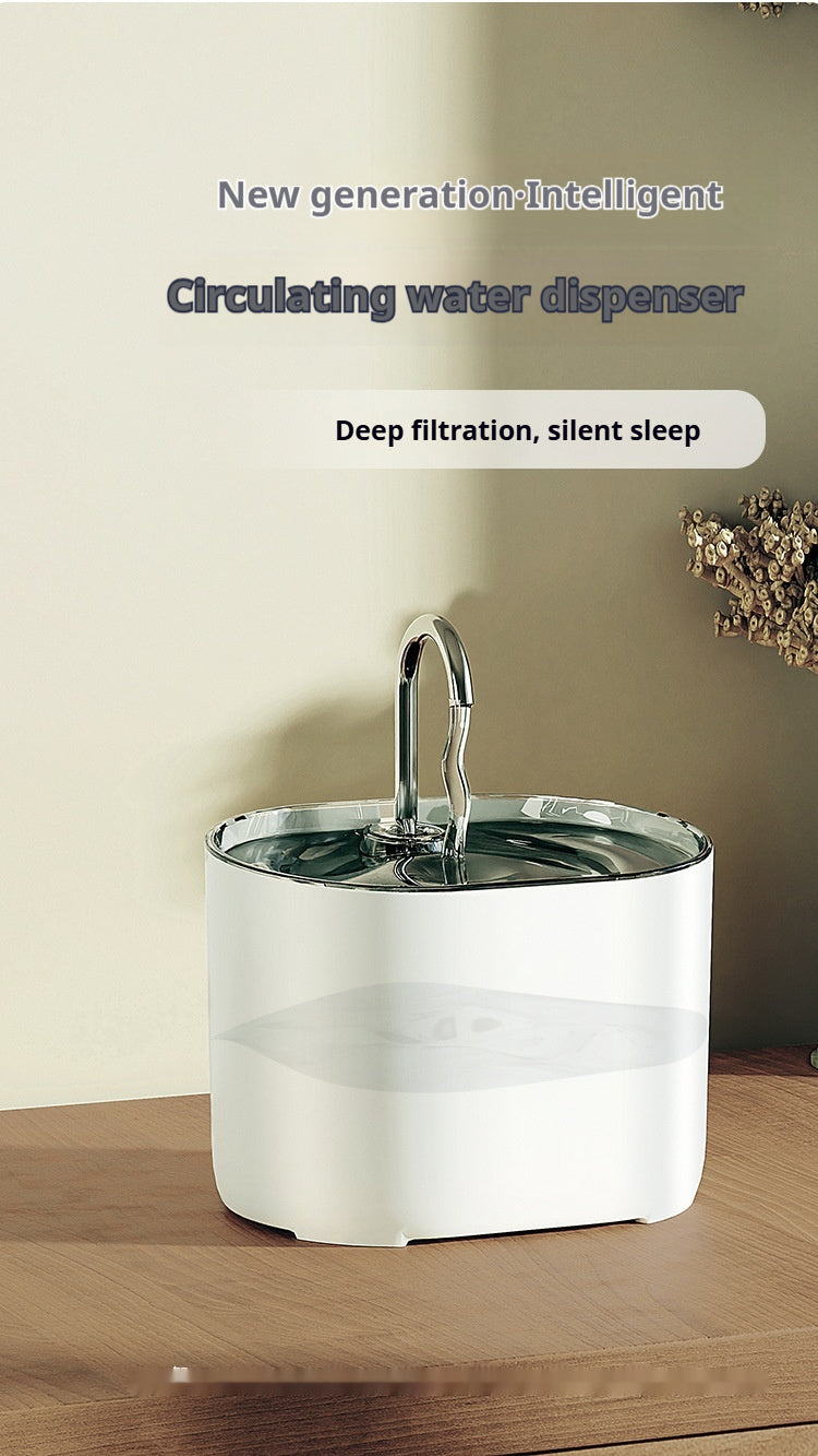 Smart Pet Water Dispenser with Loop Filter - Stylish and Eco-Friendly Cat Water Fountain