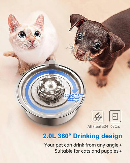 Spoil Your Furry Friend: 2.0L Automatic Cat Water Fountain