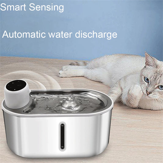 Auto-Refilling Pet Water Fountain: 3L Stainless Steel