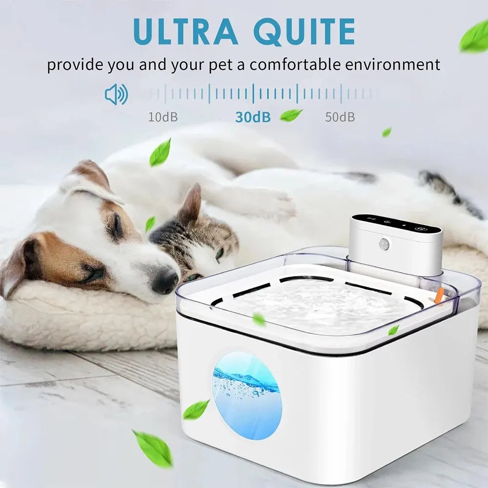 Auto-Refilling Cat Water Fountain: Wireless Hydration for Cats