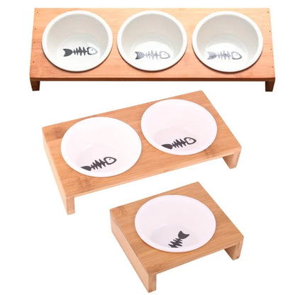 Elevated Pet Bowl Set: Style & Comfort