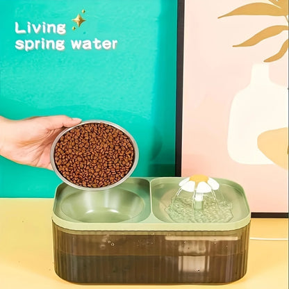 2-in-1 Automatic Cat Water Fountain