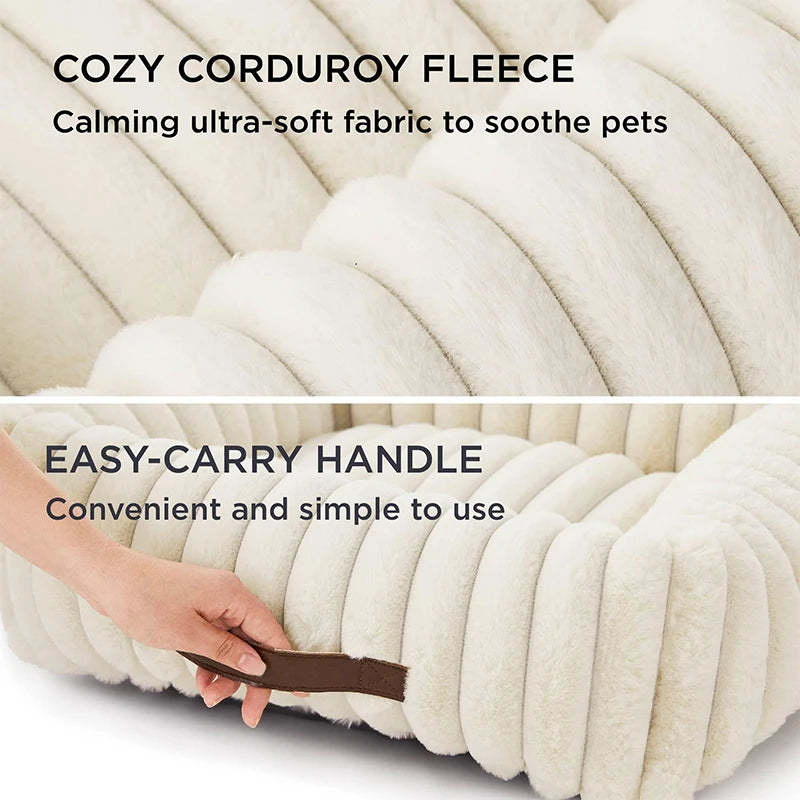 Plush Pet Bed: Ultra-Soft & Washable