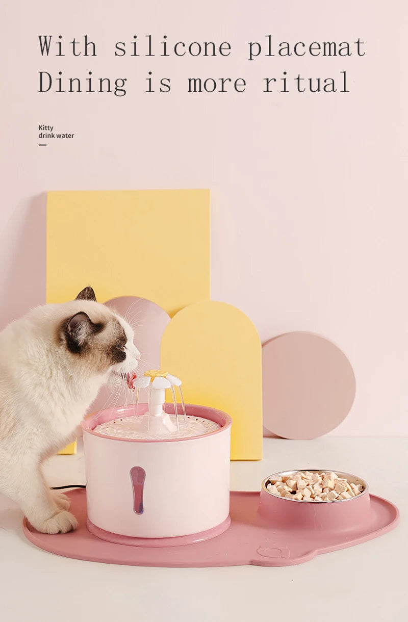 2.4L Automatic Cat Water Fountain with Filter