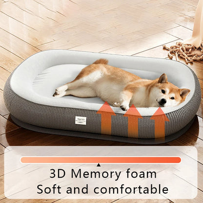 Ultra-Soft Memory Foam Pet Bed: Deep Sleep for Happy Pets!