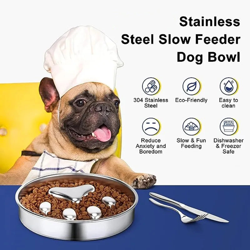 Slow Feeder Bowl for Happy & Healthy Dogs