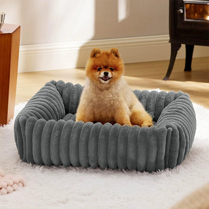 Plush Pet Bed: Ultra-Soft & Washable