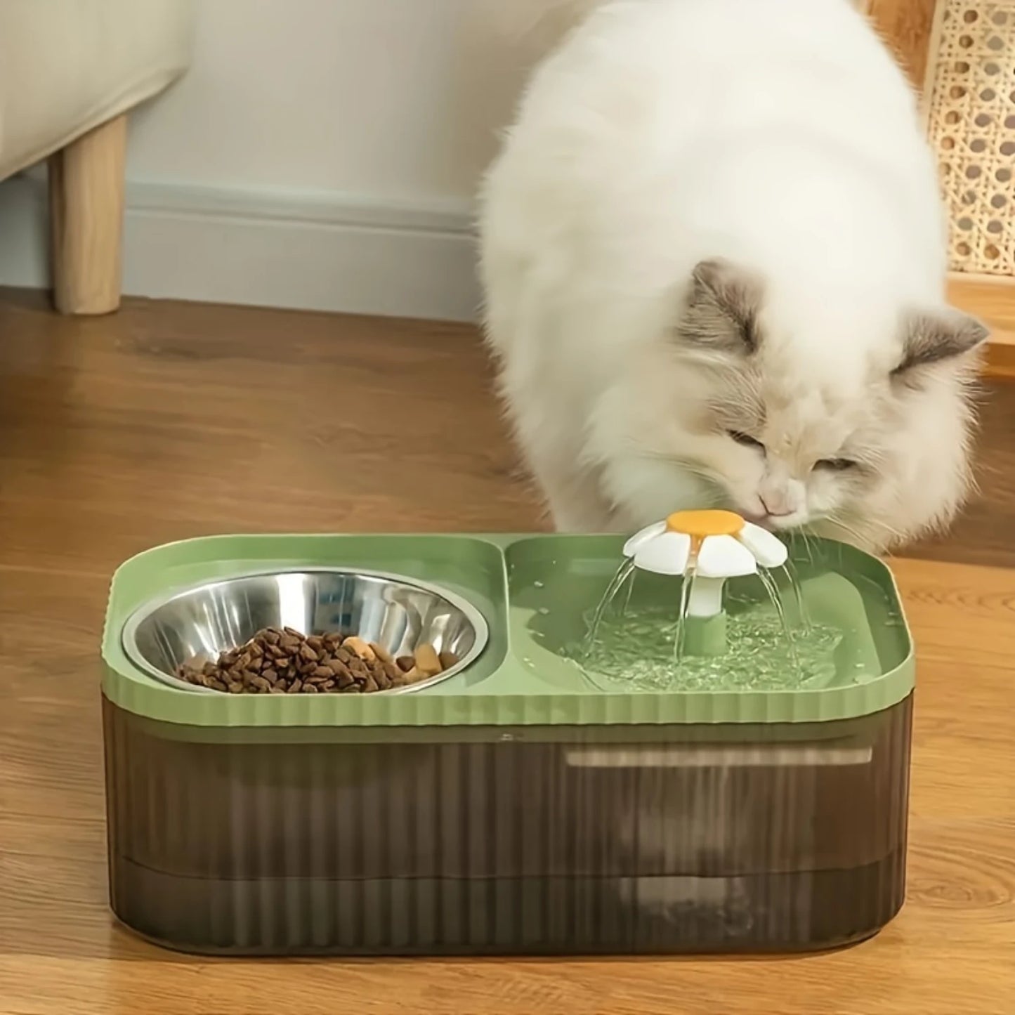 2-in-1 Automatic Cat Water Fountain