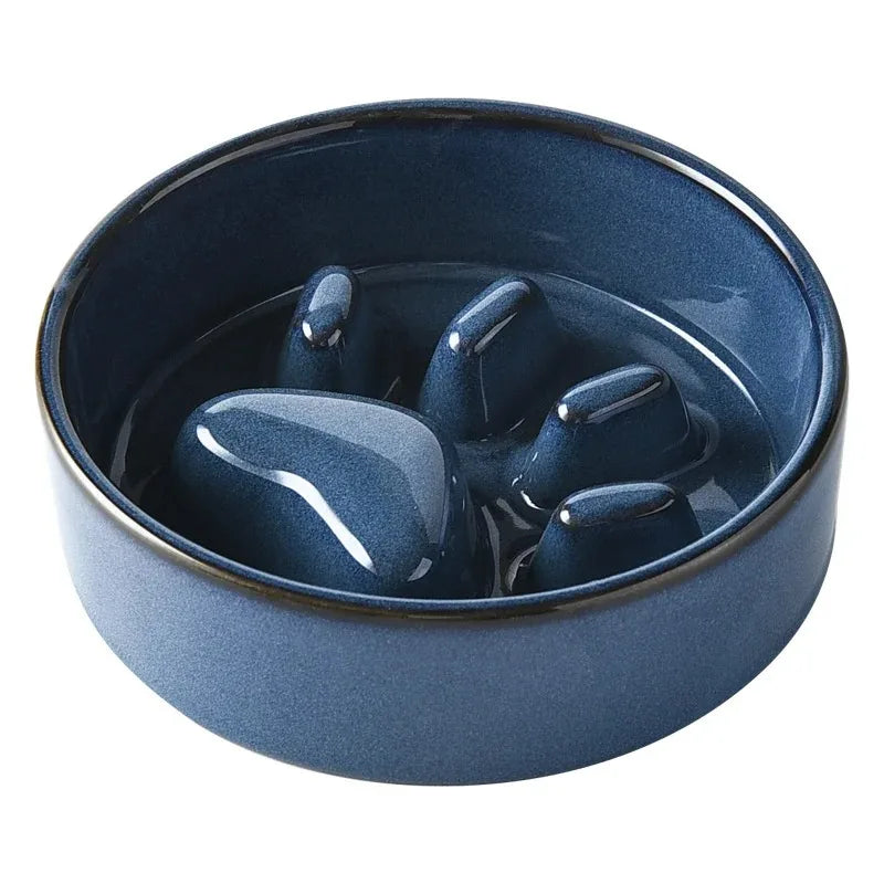 Ceramic Slow Feeder Bowl for Happy & Healthy Pets