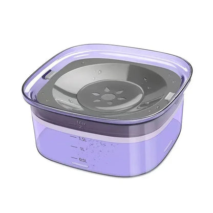 2L Spill-Proof Pet Slow Feeder Bowl