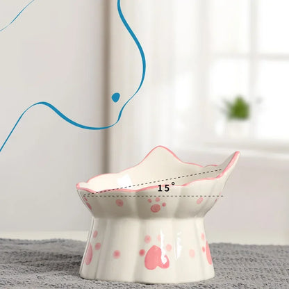 Elevated Ceramic Pet Bowls: Style & Comfort