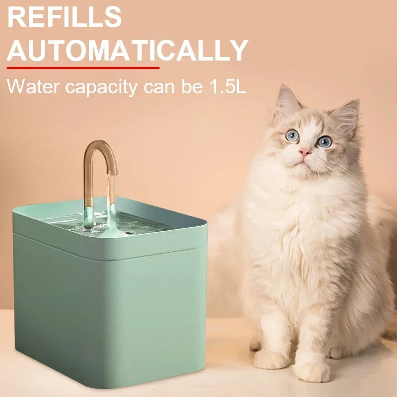 1.5L Automatic Pet Water Fountain: Hydration Happiness for Your Furry Friend