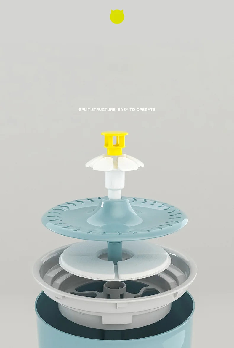 2.4L Automatic Cat Water Fountain with Filter
