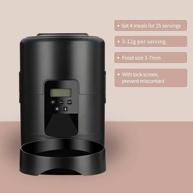 Smart Automatic Pet Feeder:  Timed Feeding for Happy Pets